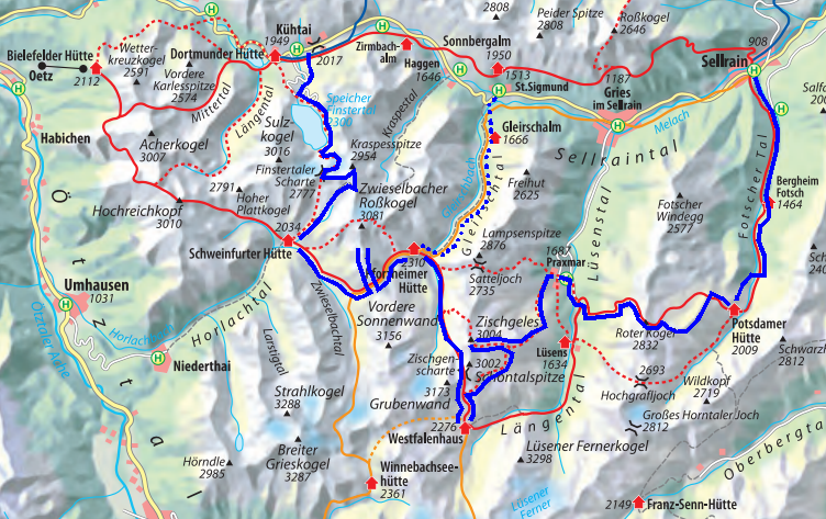 Torsten Thießenhusen - Alpenwanderung 2014 - Sellrainer Hüttenrunde