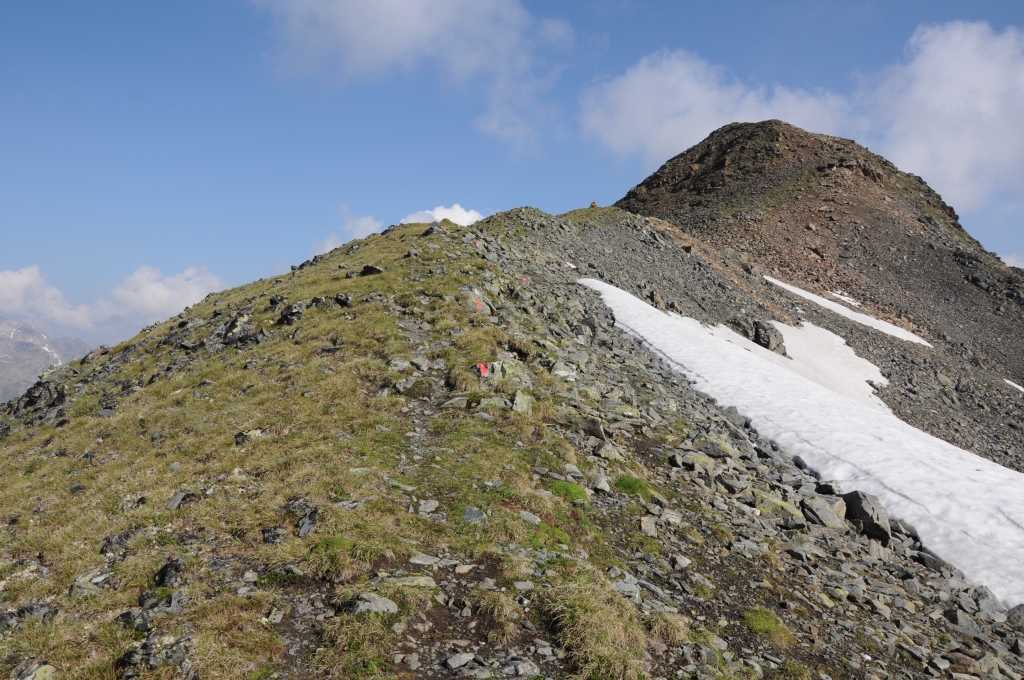 Aufstieg zum Gleirscher Roßkopf.