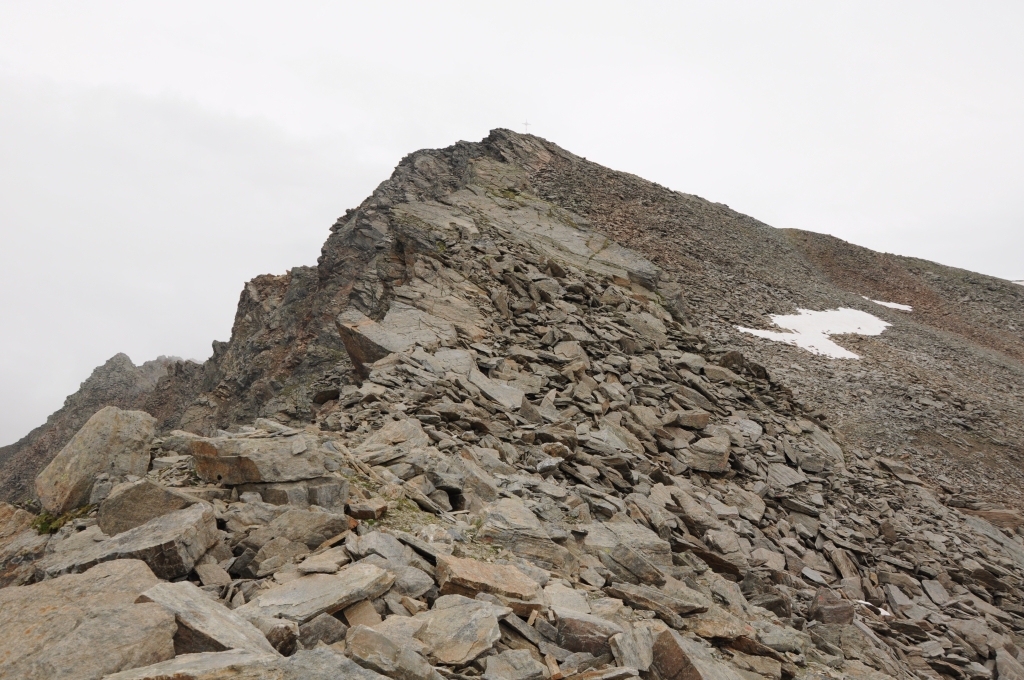 Blick zurück zur Kraspesspitze.